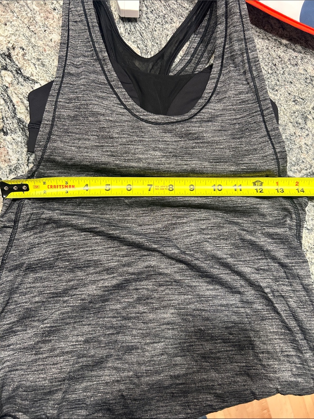 Lululemon Grey Racer Back Tank top - Picture 5 of 6